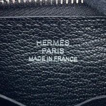 将图像加载到图库查看器中，HERMES Zip Ango Togo Chaine d'Ancre Black Evergrain

