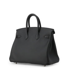 将图像加载到图库查看器中，HERMES Birkin Black Swift Leather Size 25
