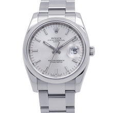 将图像加载到图库查看器中，ROLEX Oyster Perpetual Date Stainless Steel Silver Dial115200
