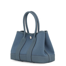 Load image into Gallery viewer, HERMES Neo Garden Blue Tempete Toile Officier Negonda Leather Size 23

