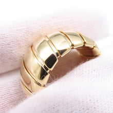 Load image into Gallery viewer, BVLGARI Tubogas Ring Size 58/#18361751 18K Yellow Gold
