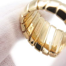 Load image into Gallery viewer, BVLGARI Tubogas Ring Size 58/#18361751 18K Yellow Gold
