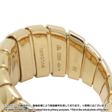 Load image into Gallery viewer, BVLGARI Tubogas Ring Size 58/#18361751 18K Yellow Gold
