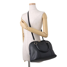 将图像加载到图库查看器中，GUCCI MicroGuccissima 2WAYHandbag Black449663 Leather

