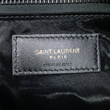 Load image into Gallery viewer, SAINT LAURENT PARIS Wide Puffer Logo Shopping Bag Black756269FACY81000 SilkTec Canvas
