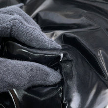 Load image into Gallery viewer, SAINT LAURENT PARIS Wide Puffer Logo Shopping Bag Black756269FACY81000 SilkTec Canvas
