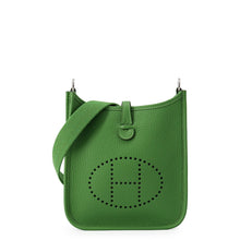 Load image into Gallery viewer, HERMES Evelyne Long Amazon Vert Yucca Taurillon Clemence Size TPM
