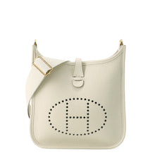 将图像加载到图库查看器中，HERMES Evelyne 3 Craie Taurillon Clemence Size 23
