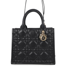 Load image into Gallery viewer, Dior Macrocannage Book Tote BlackM1325OWHP_M900 Calf Leather Size Small
