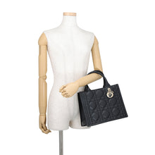 Load image into Gallery viewer, Dior Macrocannage Book Tote BlackM1325OWHP_M900 Calf Leather Size Small
