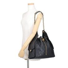 Load image into Gallery viewer, CHANEL CHANEL25 ChainShoulder Bag BlackAS5311 Caviar Leather Size Medium

