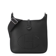 HERMES Evelyne3 Black Taurillon Clemence Size PM