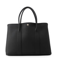 HERMES Garden Party Black Negonda Leather Size PM