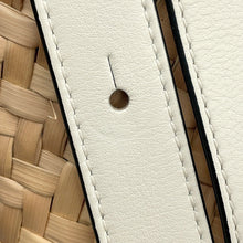 Load image into Gallery viewer, LOEWE Basket bag Natural/WhiteA223S93X04 Palm Leaf Calf Leather Size Small
