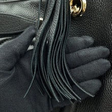 将图像加载到图库查看器中，GUCCI Soho Interlocking G Chain Shoulder Bag Black353126 Calf Leather
