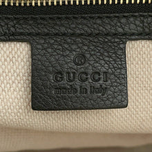 将图像加载到图库查看器中，GUCCI Soho Interlocking G Chain Shoulder Bag Black353126 Calf Leather
