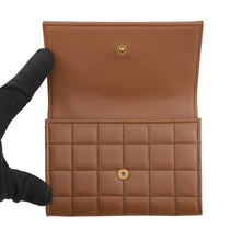 将图像加载到图库查看器中，SAINT LAURENT PARIS Compact Card Holder Brown742430 Lambskin
