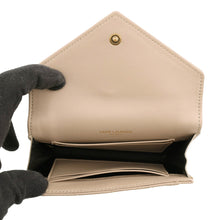 将图像加载到图库查看器中，SAINT LAURENT PARIS Small Envelope Wallet Beige692052 Lambskin
