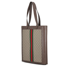 Load image into Gallery viewer, GUCCI Ophidia GG Supreme Tote Bag Beige/Brown519335 GG Supreme Leather Size Large
