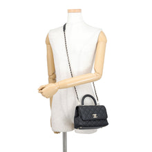 Load image into Gallery viewer, CHANEL Coco Handle 2WAY Handbag BlackAS2215-B05061-94305 Caviar Leather Size XXS/19
