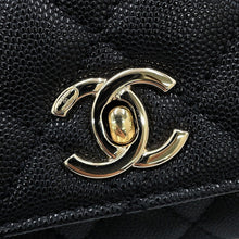 Load image into Gallery viewer, CHANEL Coco Handle 2WAY Handbag BlackAS2215-B05061-94305 Caviar Leather Size XXS/19
