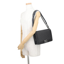 Load image into Gallery viewer, CHANEL Boy Chanel BlackA92193 Leather Patent Leather Size Large
