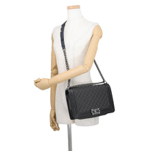 Load image into Gallery viewer, CHANEL Boy Chanel BlackA92193 Leather Patent Leather Size Large
