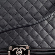 Load image into Gallery viewer, CHANEL Boy Chanel BlackA92193 Leather Patent Leather Size Large
