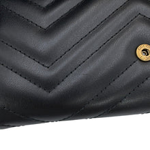 Load image into Gallery viewer, GUCCI GG Marmont continental wallet Black443436 DTD1T 1000 Leather
