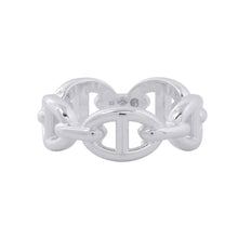 将图像加载到图库查看器中，HERMES Chaine d'Ancre Anchene Ring Size PM/53/#13 SV925
