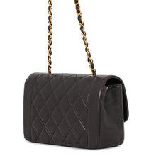 Load image into Gallery viewer, CHANEL Diana flap ChainShoulder Bag BlackA01164 Lambskin Size 22
