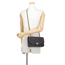 Load image into Gallery viewer, CHANEL Diana flap ChainShoulder Bag BlackA01164 Lambskin Size 22
