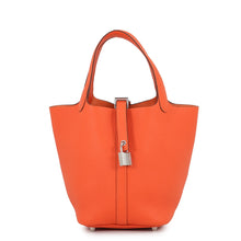 Load image into Gallery viewer, HERMES Picotin Lock Tangerine Taurillon Clemence Size PM
