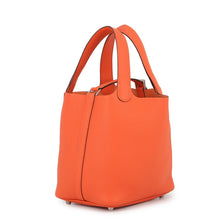 Load image into Gallery viewer, HERMES Picotin Lock Tangerine Taurillon Clemence Size PM
