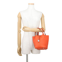 Load image into Gallery viewer, HERMES Picotin Lock Tangerine Taurillon Clemence Size PM
