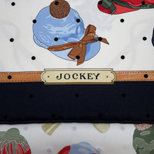 Load image into Gallery viewer, HERMES Carre 55 Jockey Size 55 Black/Red/Vert Roden Silk100%

