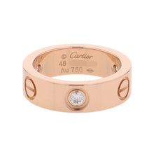 Load image into Gallery viewer, CARTIER LOVE Diamond Ring Size Classical/48/#8B4087548/B4087500 18K Pink Gold
