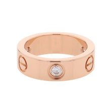Load image into Gallery viewer, CARTIER LOVE Diamond Ring Size Classical/48/#8B4087548/B4087500 18K Pink Gold
