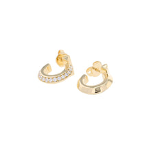 Load image into Gallery viewer, TIFFANY&amp;Co. T-One Hoop Earrings Size Extra Small69783015 18K Yellow Gold

