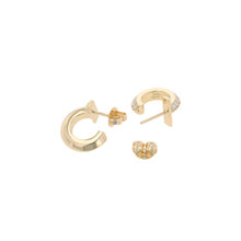 Load image into Gallery viewer, TIFFANY&amp;Co. T-One Hoop Earrings Size Extra Small69783015 18K Yellow Gold
