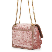 Load image into Gallery viewer, SAINT LAURENT PARIS Niki Baby 2-Way Chainshoulder Bag Pink633160FAAS95785 Velvet Leather
