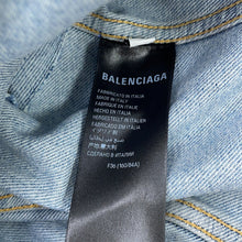 Load image into Gallery viewer, BALENCIAGA Denim Jacket, Small Fit Size 36834010TSW824200 Cotton100%
