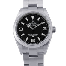 将图像加载到图库查看器中，ROLEX Explorer 36 W36mm Stainless Steel Black Dial124270

