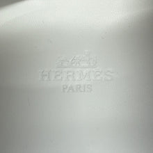 将图像加载到图库查看器中，HERMES Sneakers Neon White Leather Fabric Size 43
