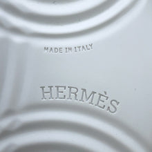 将图像加载到图库查看器中，HERMES Sneakers Neon White Leather Fabric Size 43

