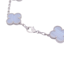 将图像加载到图库查看器中，Van Cleef &amp; Arpels Vintage Alhambra Bracelet 5 motifsVCARD34700 18K White Gold
