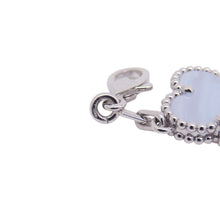 将图像加载到图库查看器中，Van Cleef &amp; Arpels Vintage Alhambra Bracelet 5 motifsVCARD34700 18K White Gold
