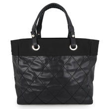 Load image into Gallery viewer, CHANEL Paris-Biarritz Tote BlackA34209 Leather Canvas Size MM
