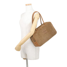 Load image into Gallery viewer, MIUMIU Bow Bag Canela5BB163 Corduroy Leather Size Large
