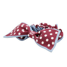 Load image into Gallery viewer, MIUMIU Twill Scrunchie AmaranteRed/Cornflower51F181 Silk100%
